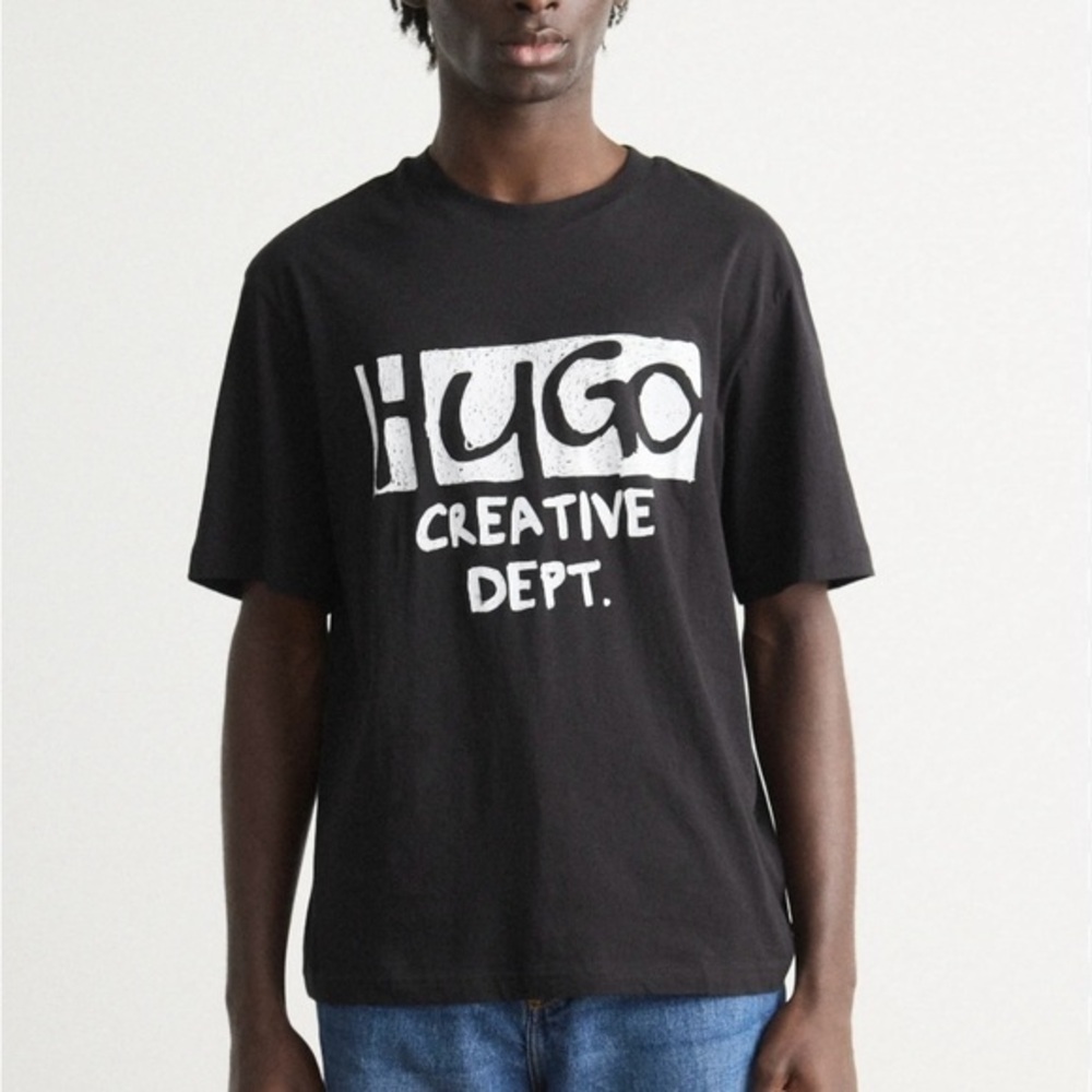 Hugo Boss Black Hugo Creative Department Short Sleeve Logo Designer Tee